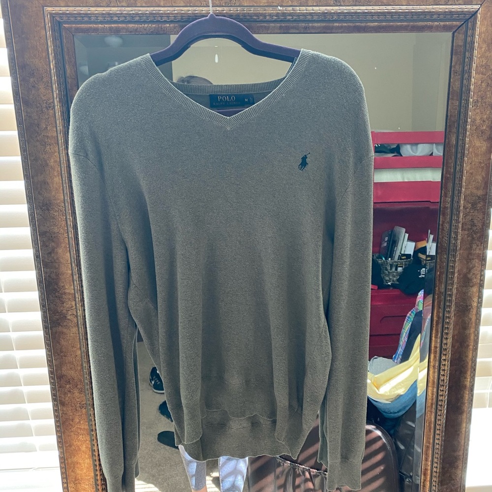 Olive toned Polo Sweater